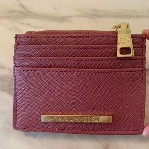 Plum/Magenta Steve Madden card holder wallet